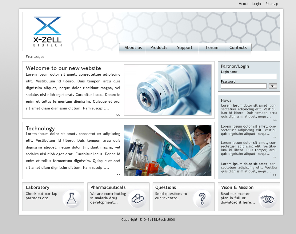 X Zell Biotech Area Digital Web Design Agency Bangkok